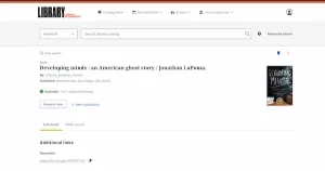 Library of Congress official catalog record for Developing Minds novel.
